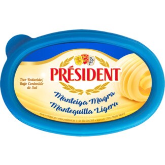 Président Manteiga com Baixo Teor de Sal Magra embalagem 250 g