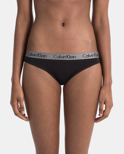 Braga Radiant Cotton Calvin Klein clásica con cintura a contraste