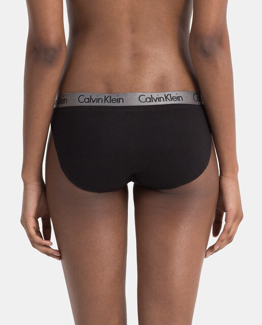 Braga Radiant Cotton Calvin Klein clásica con cintura a contraste