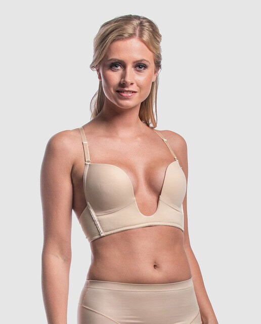 Soutien V-Bra Collection MAGIC Bodyfashion tipo top sem aro com decote largo