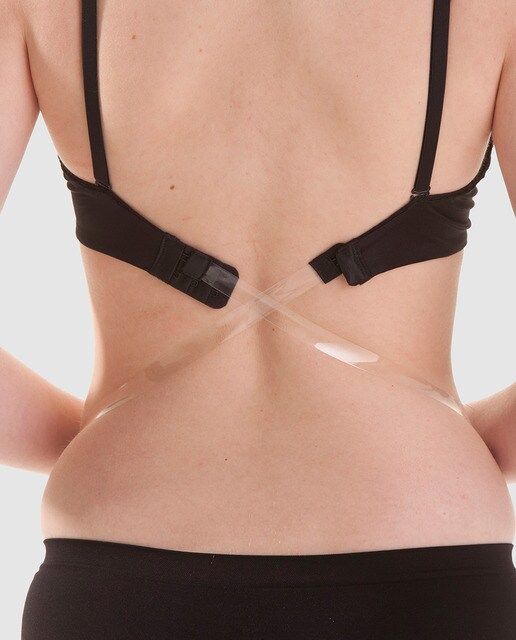 Suspensórios transparentes Low Back Strap de silicone