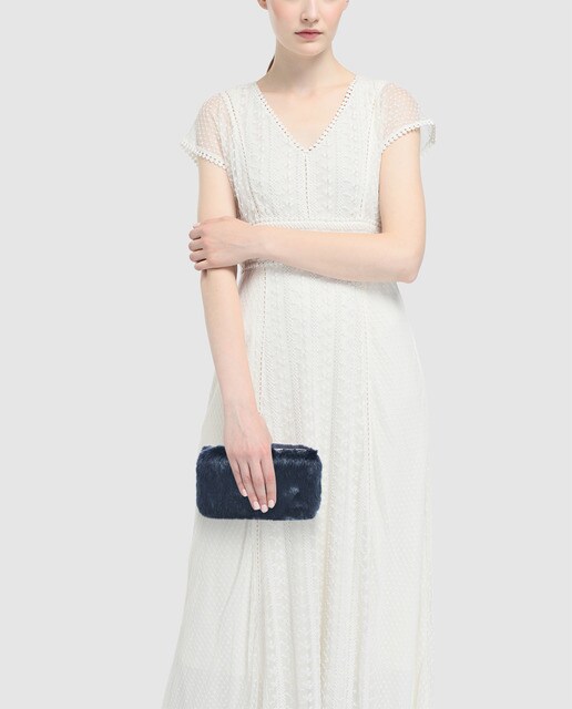 Clutch de fiesta Volum de pelo en azul