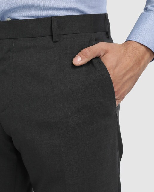 Pantalón de traje de hombre Tommy Hilfiger regular gris