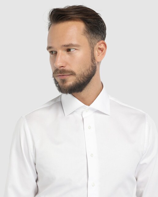 Camisa twill de hombre Tommy Tailored regular blanco