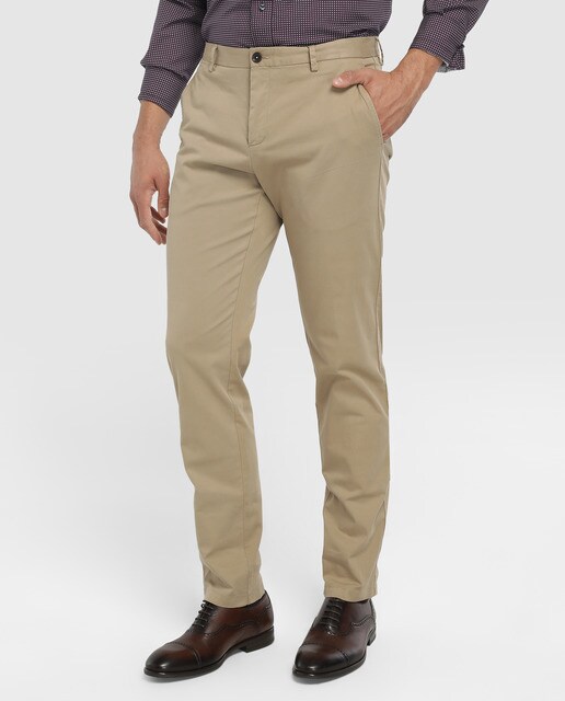 Chino de hombre Tommy Tailored slim beige