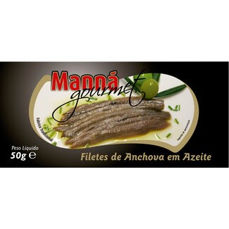 Manná Gourmet Filetes de Anchova em Azeite lata 50 g