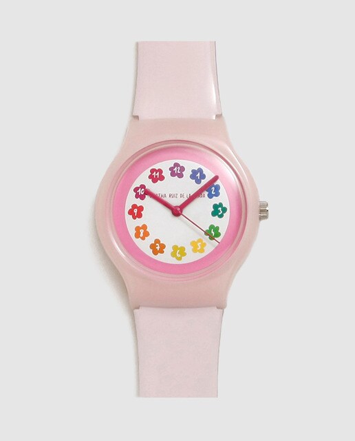 Reloj de mujer Ágatha Ruiz de la Prada Flip AGR38 de PVC rosa claro