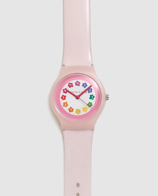 Reloj de mujer Ágatha Ruiz de la Prada Flip AGR38 de PVC rosa claro