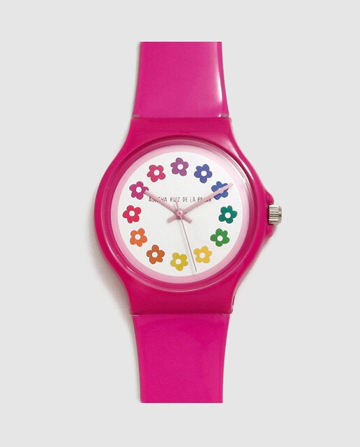 Reloj de mujer Ágatha Ruiz de la Prada Flip AGR47 de PVC fucsia