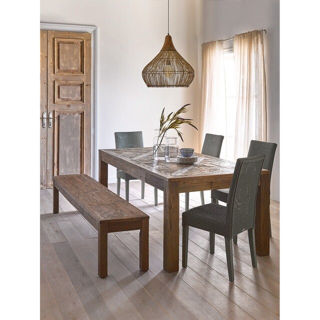 Mesa de comedor de olmo reciclado Mimosa El Corte Inglés
