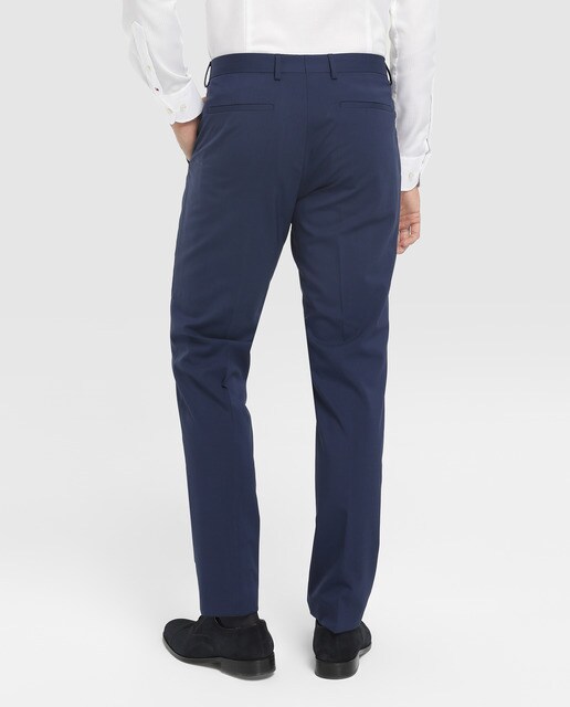Pantalón de traje de hombre Tommy Tailored regular azul