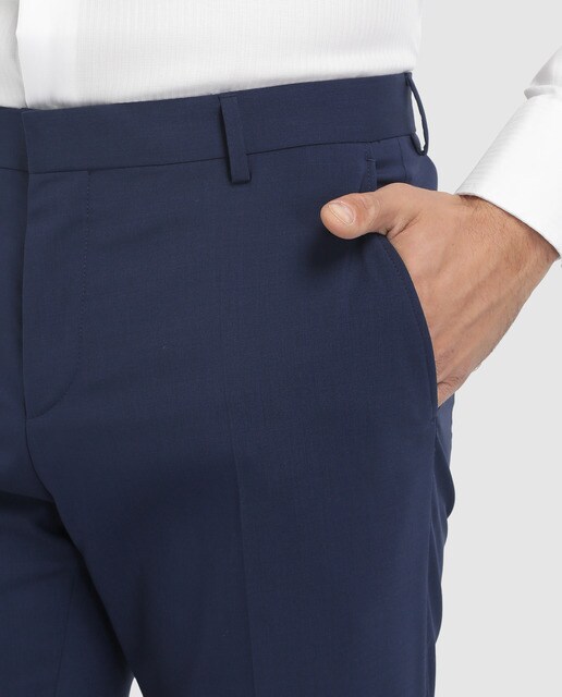 Pantalón de traje de hombre Tommy Tailored regular azul