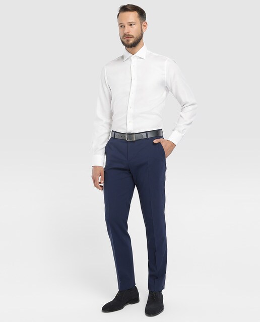Pantalón de traje de hombre Tommy Tailored regular azul