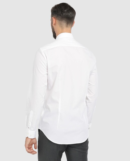 Camisa de hombre Tommy Tailored slim en blanco