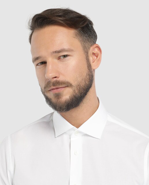 Camisa de hombre Tommy Tailored slim en blanco
