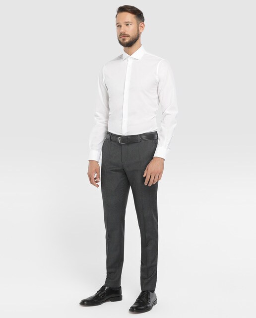 Camisa de hombre Tommy Tailored slim en blanco