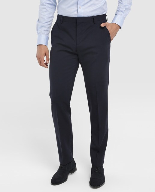 Pantalón de traje de hombre Tommy Tailored regular azul marino