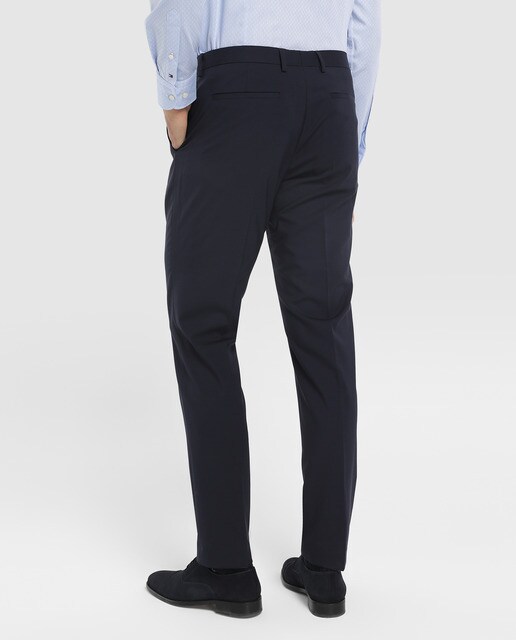 Pantalón de traje de hombre Tommy Tailored regular azul marino