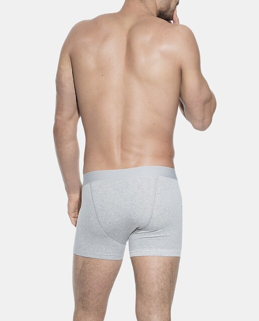 Pack de tres boxers de punto de hombre Bread & Boxers grises
