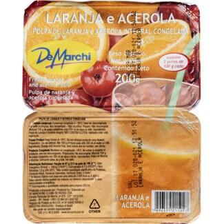 De Marchi Polpa de Laranja e Acerola Integral Congelada embalagem 200 g