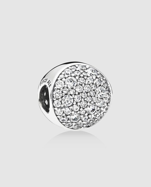Charm Pandora Esfera de plata y circonitas