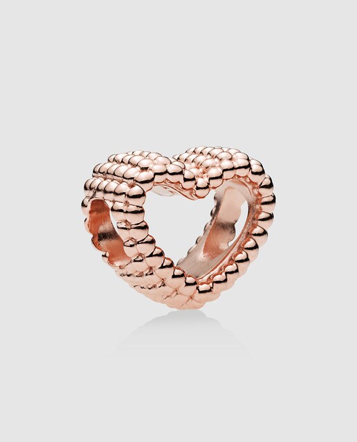Charm Pandora en Rose Corazón Moldeado