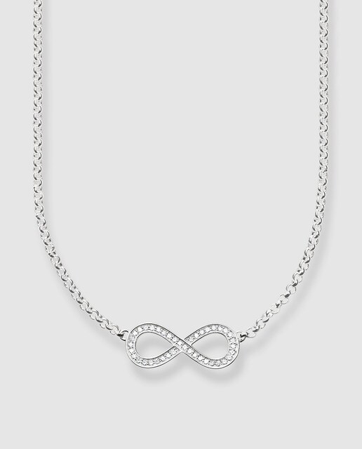 Collar Thomas Sabo Infinity de plata con circonitas