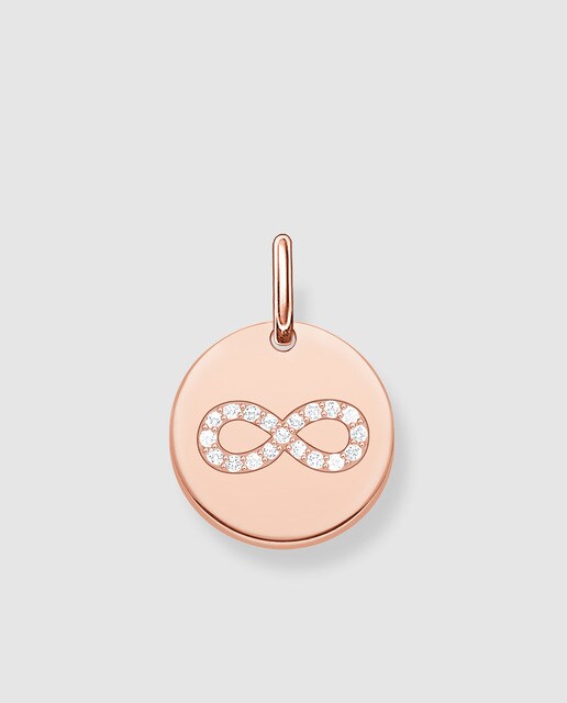 Colgante Thomas Sabo Infinity de plata rosa y circonitas