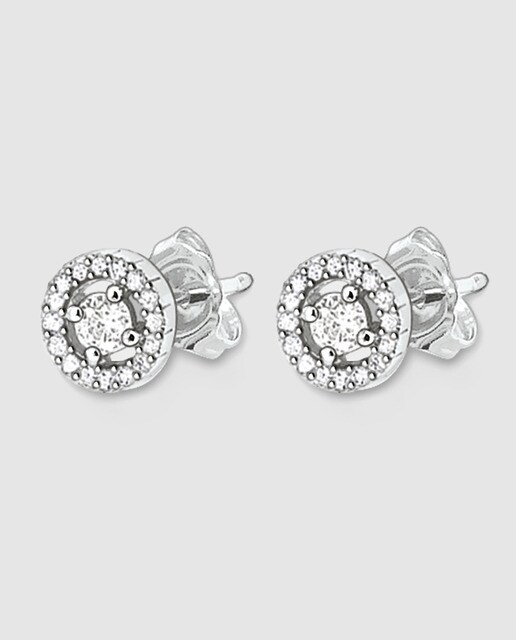 Pendientes Thomas Sabo Light of Luna de plata con circonitas