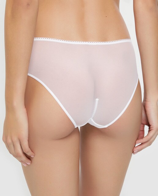 Braga Mesh Dkny alta con bordado de cenefas