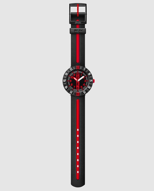 Reloj de niño Flik Flak Wonderland FCSP079 negro y rojo