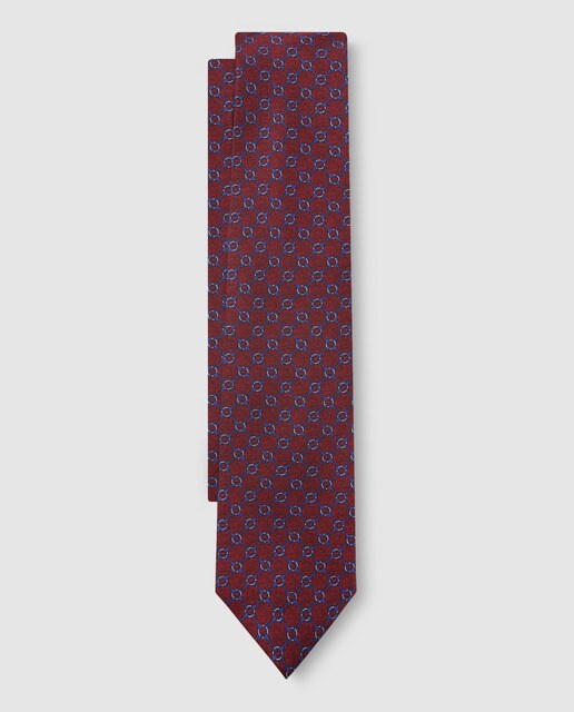 Corbata Brooks Brothers granate estampada
