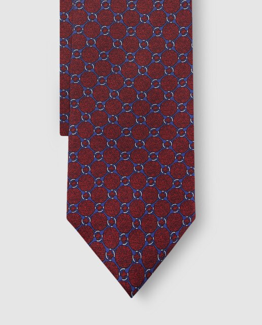 Corbata Brooks Brothers granate estampada