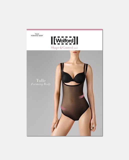 Body moldeador Wolford transparente con tirantes