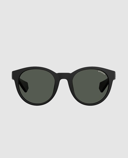 Gafas de sol unisex Polaroid pantos en negro con lente gris