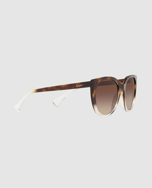 Gafas de sol de mujer Ralph Lauren inyectadas con montura degradada en habana