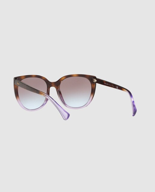 Gafas de sol de mujer Ralph Lauren inyectadas con montura degradada