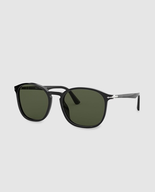 Gafas de sol de hombre Persol con montura de acetato en negro