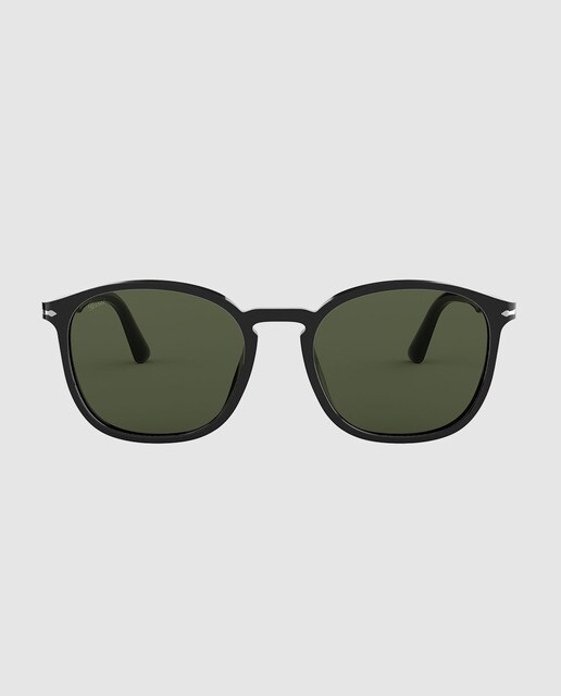 Gafas de sol de hombre Persol con montura de acetato en negro