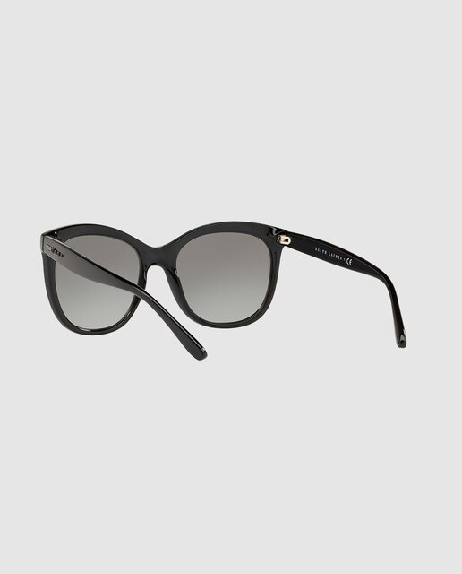 Gafas de sol de mujer estilo mariposa Polo Ralph Lauren inyectadas en negro