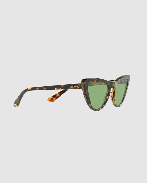 Gafas de sol de mujer cat eye Vogue de acetato en habana marrón
