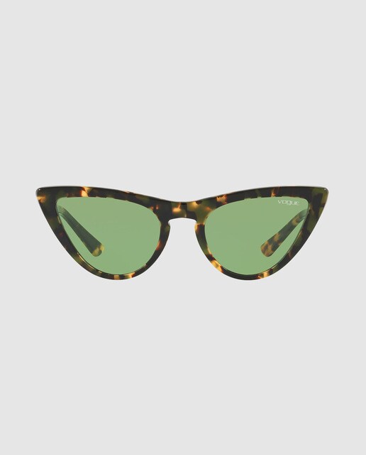 Gafas de sol de mujer cat eye Vogue de acetato en habana marrón