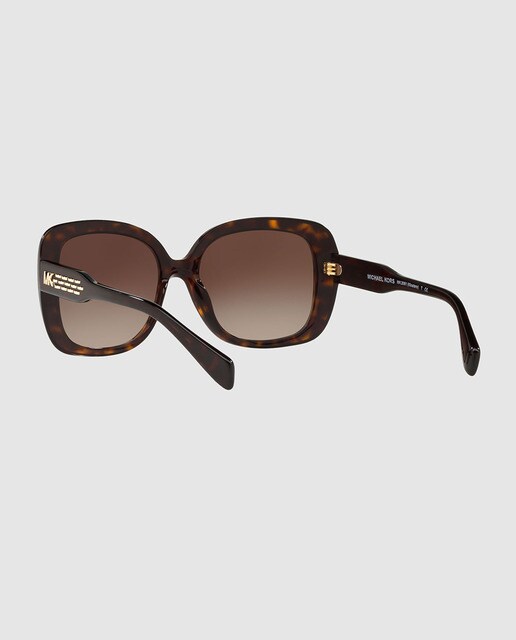 Gafas de sol de mujer Michael Kors cuadradas de acetato en habana marrón