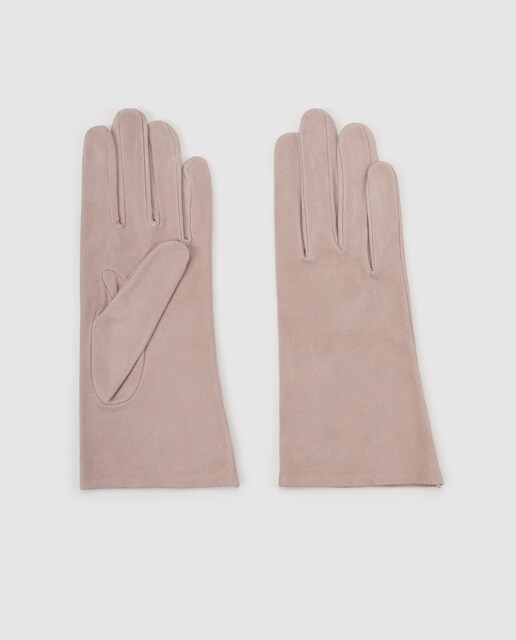 Guantes de mujer en ante rosa El Antílope