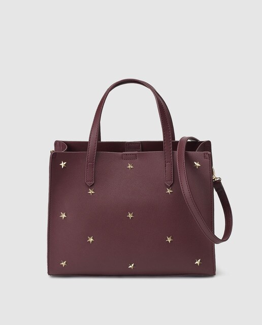 Shopping El Corte Inglés en burdeos con apliques de estrellas