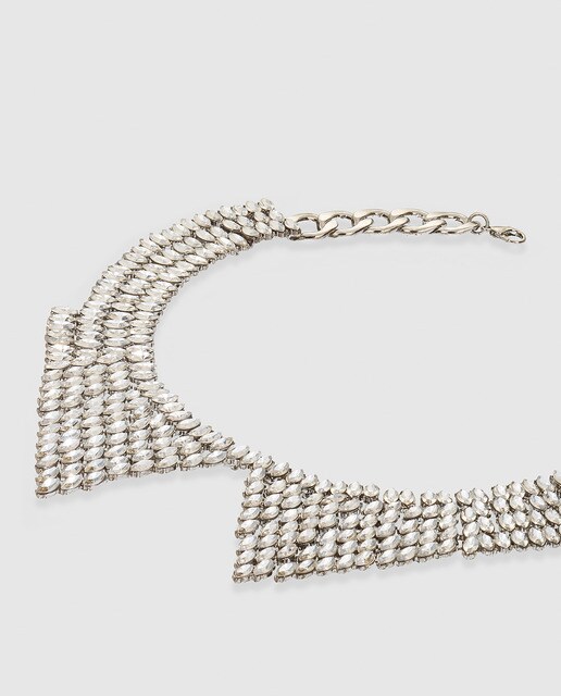 Collar El Corte Inglés de pedrería blanco
