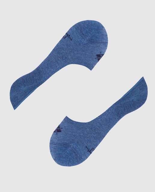 Pack de dos pares de calcetines de hombre Burlington invisibles azules