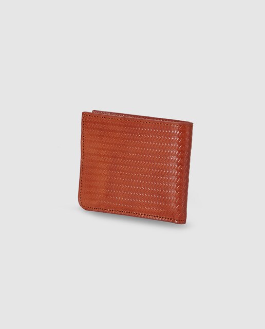 Cartera de hombre Alep de piel grabada en marrón