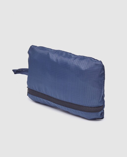 Pack de tres fundas, azul marino, para viaje