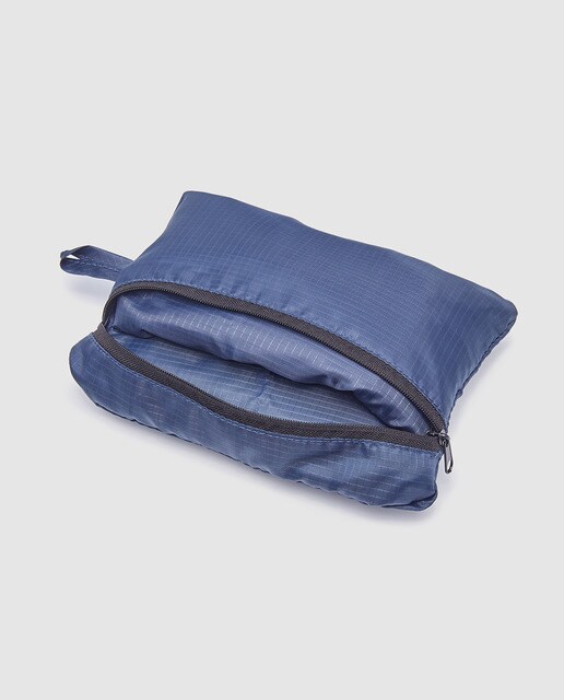 Pack de tres fundas, azul marino, para viaje